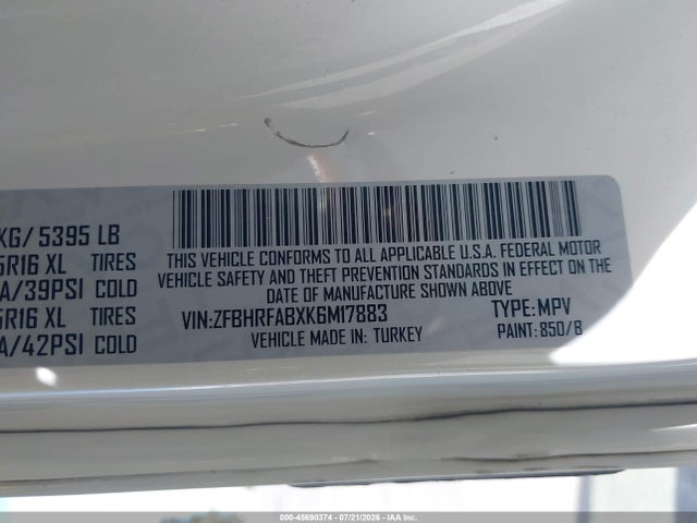RAM Promaster City Tradesman 2019 ZFBHRFABXK6M17883 Image 9