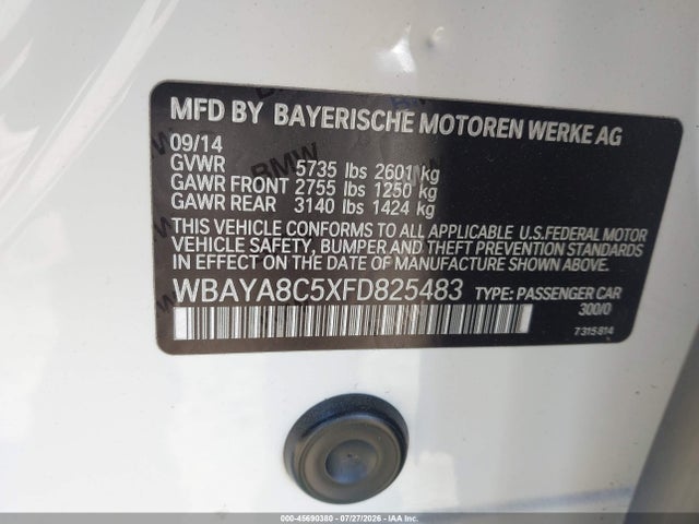 WBAYA8C5XFD825483 BMW 750i