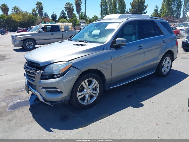 Aukcja sprzedaży 2012 Mercedes-benz Ml 350 4matic, vin: 4JGDA5HB4CA002555, numer aukcji: 45690491