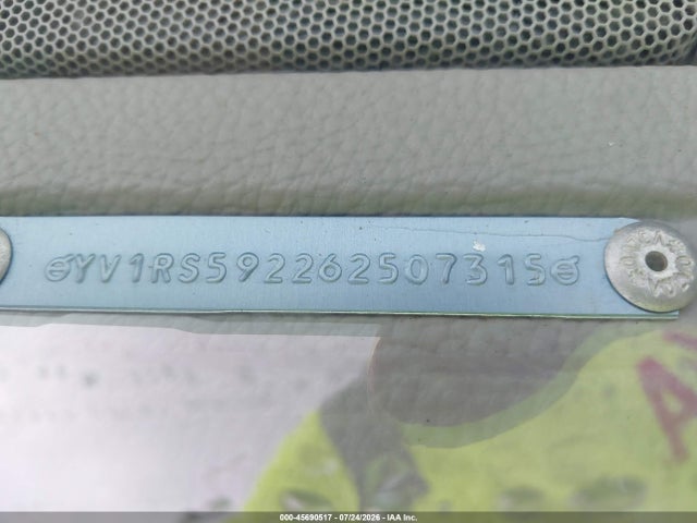 Aukcja sprzedaży 2006 Volvo S60 2.5t, vin: YV1RS592262507315, numer aukcji: 45690517