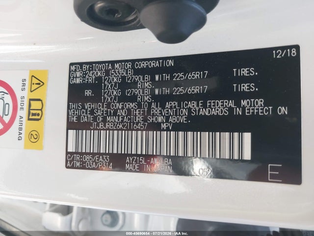 Lexus NX 300H 2019 JTJBJRBZ6K2116457 Image 9