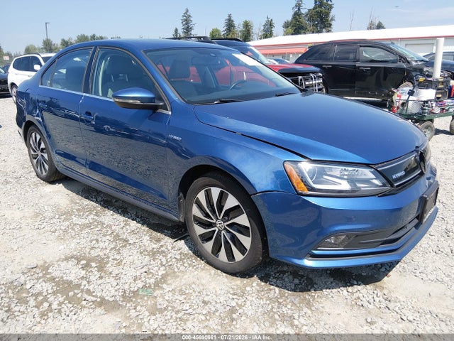 2016 Volkswagen Jetta Hybrid Sel Premium მანქანა იყიდება აუქციონზე, vin: 3VW637AJ6GM234925, აუქციონის ნომერი: 45690661