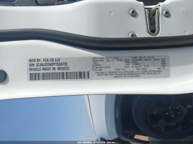 2023 Jeep Compass Trailhawk 4x4 მანქანა იყიდება აუქციონზე, vin: 3C4NJDDN2PT524733, აუქციონის ნომერი: 45690853