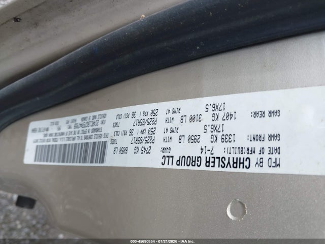Продажа на аукционе авто 2014 Chrysler Town & Country Touring, vin: 2C4RC1BG7ER447999, номер лота: 45690854