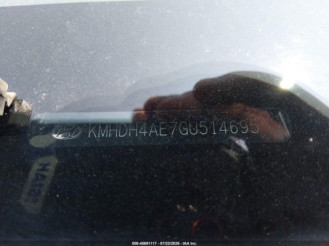 Auction sale of the 2016 Hyundai Elantra Se, vin: KMHDH4AE7GU514695, lot number: 45691117