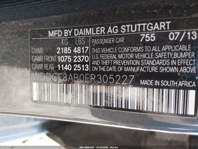 Продаж на аукціоні авто 2014 Mercedes-benz C 300 Sport 4matic, vin: WDDGF8AB0ER305227, номер лоту: 45691247