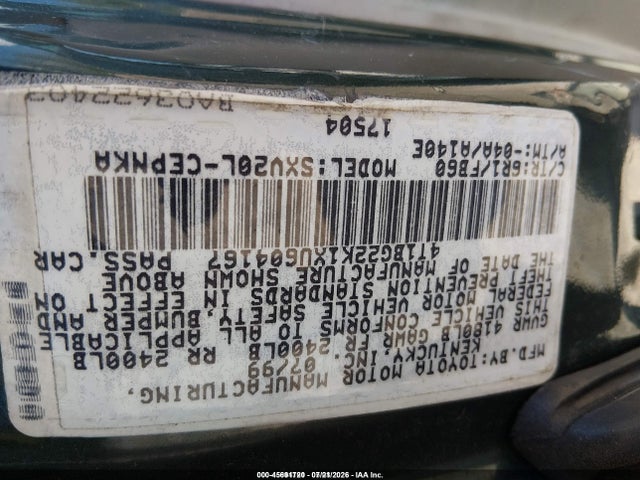 1999 Toyota Camry Le მანქანა იყიდება აუქციონზე, vin: 4T1BG22K1XU604167, აუქციონის ნომერი: 45691720