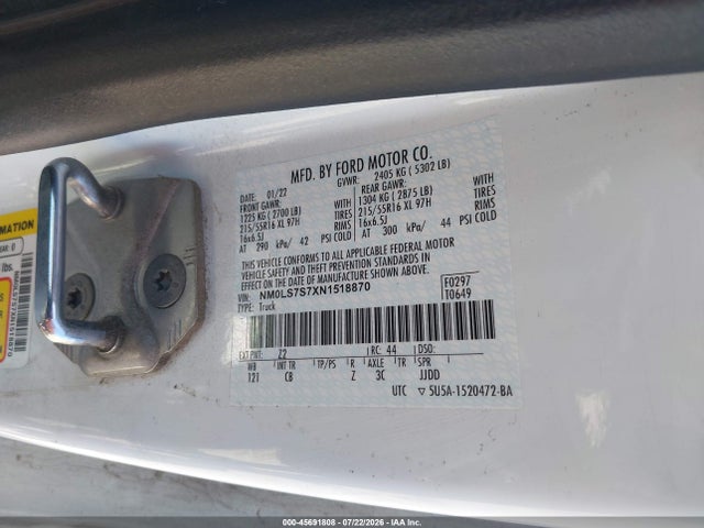 Ford Transit Connect Xl 2022 NM0LS7S7XN1518870 Image 9