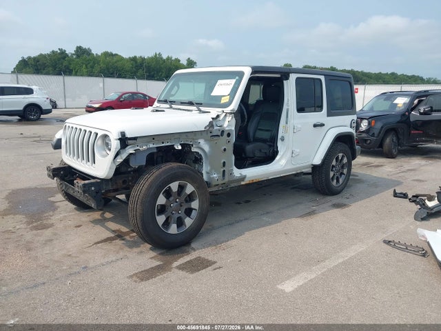 2018 Jeep Wrangler Unlimited Sahara მანქანა იყიდება აუქციონზე, vin: 1C4HJXEG4JW114354, აუქციონის ნომერი: 45691845