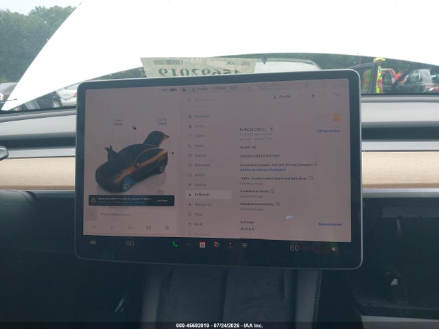 Продаж на аукціоні авто 2022 Tesla Model Y Long Range Dual Motor All-wheel Drive, vin: 7SAYGDEE6NF371251, номер лоту: 45692019