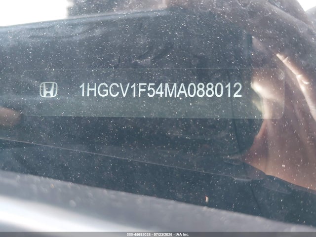 Продажа на аукционе авто 2021 Honda Accord Ex-l, vin: 1HGCV1F54MA088012, номер лота: 45692028