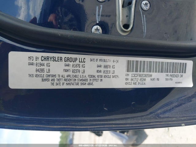 45692128 :رقم المزاد ، 1C3CDFBB2ED825500 vin ، 2014 Dodge Dart Sxt مزاد بيع