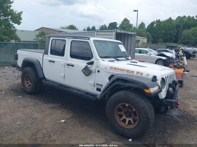 45692393 :رقم المزاد ، 1C6JJTBG2NL167048 vin ، 2022 Jeep Gladiator Rubicon 4x4 مزاد بيع