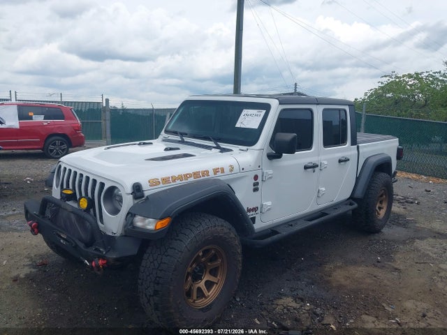45692393 :رقم المزاد ، 1C6JJTBG2NL167048 vin ، 2022 Jeep Gladiator Rubicon 4x4 مزاد بيع