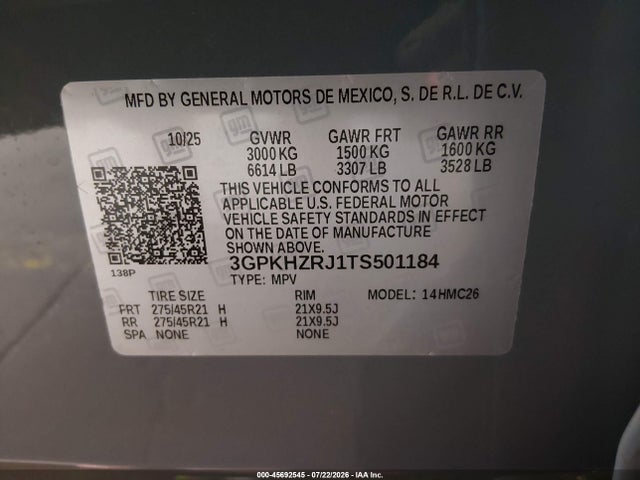 Honda Prologue Elite 2026 3GPKHZRJ1TS501184 Image 9
