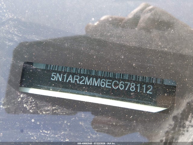 Aukcja sprzedaży 2014 Nissan Pathfinder S, vin: 5N1AR2MM6EC678112, numer aukcji: 45692549
