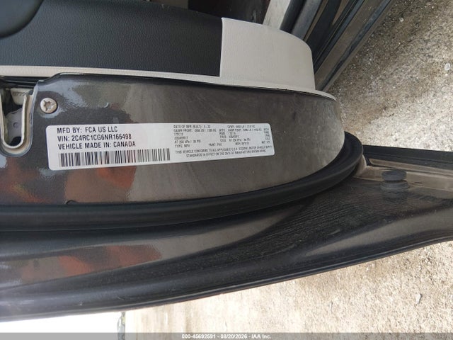 2022 Chrysler Voyager Lx მანქანა იყიდება აუქციონზე, vin: 2C4RC1CG6NR166498, აუქციონის ნომერი: 45692591