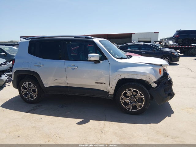 2018 Jeep Renegade Limited 4x4 მანქანა იყიდება აუქციონზე, vin: ZACCJBDBXJPG99456, აუქციონის ნომერი: 45692674