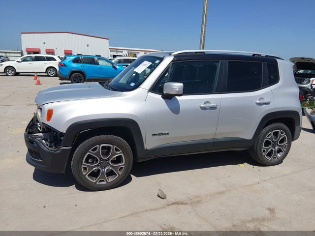 2018 Jeep Renegade Limited 4x4 მანქანა იყიდება აუქციონზე, vin: ZACCJBDBXJPG99456, აუქციონის ნომერი: 45692674