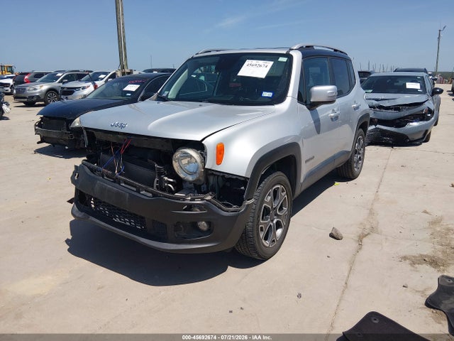 2018 Jeep Renegade Limited 4x4 მანქანა იყიდება აუქციონზე, vin: ZACCJBDBXJPG99456, აუქციონის ნომერი: 45692674