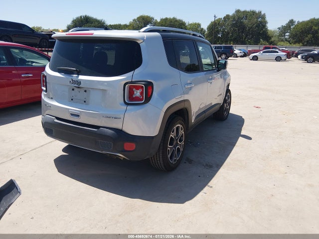 2018 Jeep Renegade Limited 4x4 მანქანა იყიდება აუქციონზე, vin: ZACCJBDBXJPG99456, აუქციონის ნომერი: 45692674