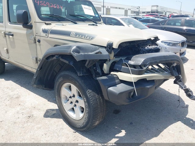 45692684 :رقم المزاد ، 1C4HJXDN0NW256156 vin ، 2022 Jeep Wrangler Unlimited Sport 4x4 مزاد بيع