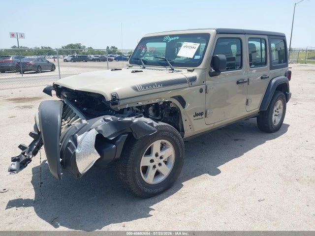 45692684 :رقم المزاد ، 1C4HJXDN0NW256156 vin ، 2022 Jeep Wrangler Unlimited Sport 4x4 مزاد بيع