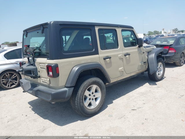 45692684 :رقم المزاد ، 1C4HJXDN0NW256156 vin ، 2022 Jeep Wrangler Unlimited Sport 4x4 مزاد بيع
