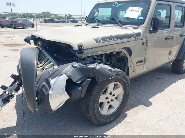 45692684 :رقم المزاد ، 1C4HJXDN0NW256156 vin ، 2022 Jeep Wrangler Unlimited Sport 4x4 مزاد بيع