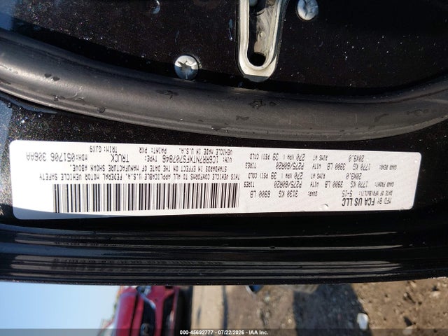 Продажа на аукционе авто 2015 Ram 1500 Laramie, vin: 1C6RR7NTXFS707846, номер лота: 45692777