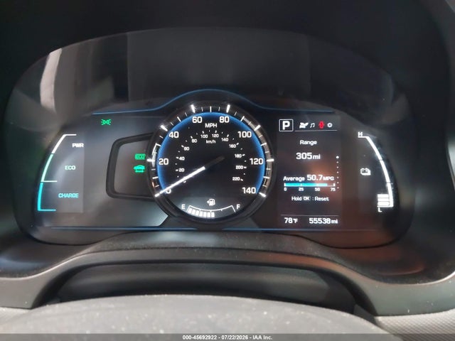 45692922 :رقم المزاد ، KMHC65LC1KU106804 vin ، 2019 Hyundai Ioniq Hybrid Blue مزاد بيع