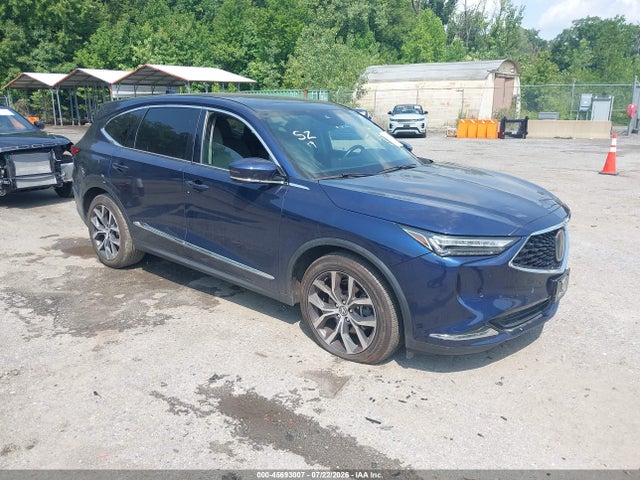 2022 Acura Mdx Technology Package მანქანა იყიდება აუქციონზე, vin: 5J8YE1H41NL006107, აუქციონის ნომერი: 45693007