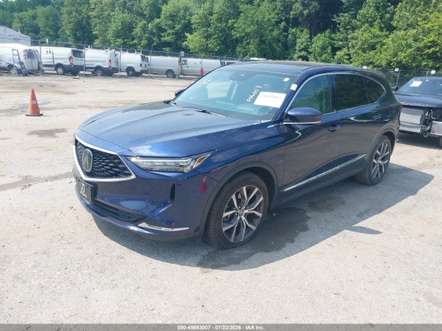 2022 Acura Mdx Technology Package მანქანა იყიდება აუქციონზე, vin: 5J8YE1H41NL006107, აუქციონის ნომერი: 45693007