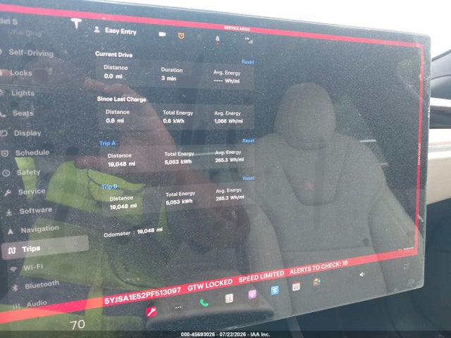 Продажа на аукционе авто 2023 Tesla Model S Dual Motor All-wheel Drive/standard Range, vin: 5YJSA1E52PF513097, номер лота: 45693026