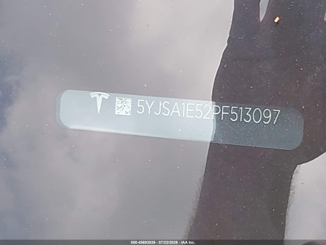 Продажа на аукционе авто 2023 Tesla Model S Dual Motor All-wheel Drive/standard Range, vin: 5YJSA1E52PF513097, номер лота: 45693026