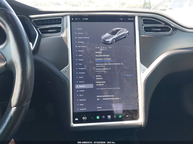 2016 Tesla Model S 60d/70d/75d/85d/90d მანქანა იყიდება აუქციონზე, vin: 5YJSA1E21GF133917, აუქციონის ნომერი: 45693318
