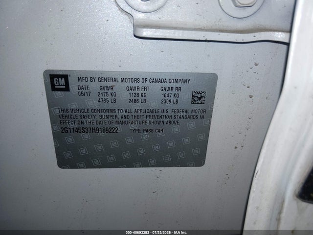 2G1145S37H9189222 Chevrolet IMPALA 2LZ