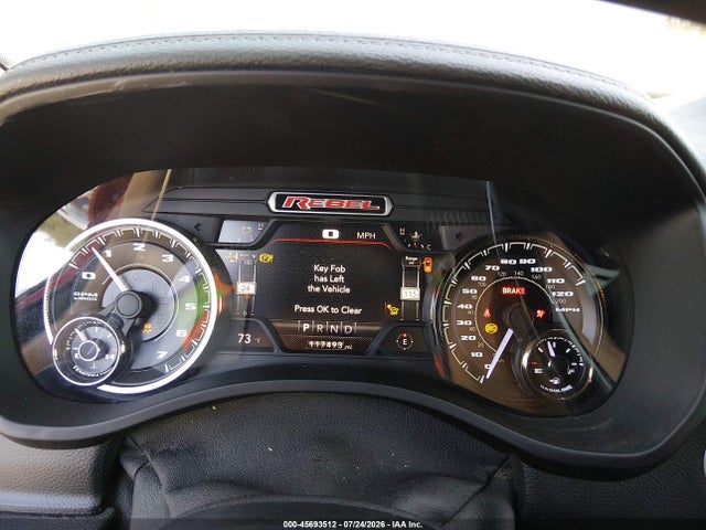 45693512 :رقم المزاد ، 1C6SRFLT1MN763376 vin ، 2021 Ram 1500 Rebel  4x4 5'7 Box مزاد بيع