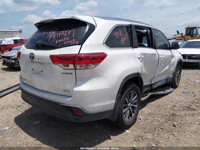 Продаж на аукціоні авто 2019 Toyota Highlander Hybrid Xle, vin: 5TDJGRFH6KS059510, номер лоту: 45693574