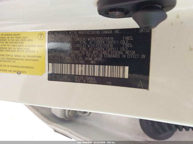 45693646 :رقم المزاد ، 2T2GA31U85C041466 vin ، 2005 Lexus Rx 330 مزاد بيع