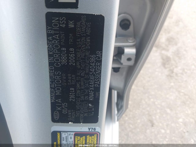 KIA FORTE LX 2015 KNAFX4A6XF5404366 Image 9