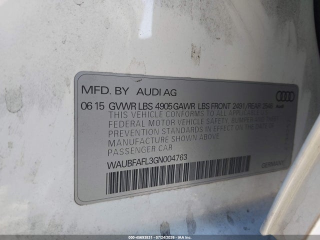 Audi A4 PREMIUM 2016 WAUBFAFL3GN004763 Image 9