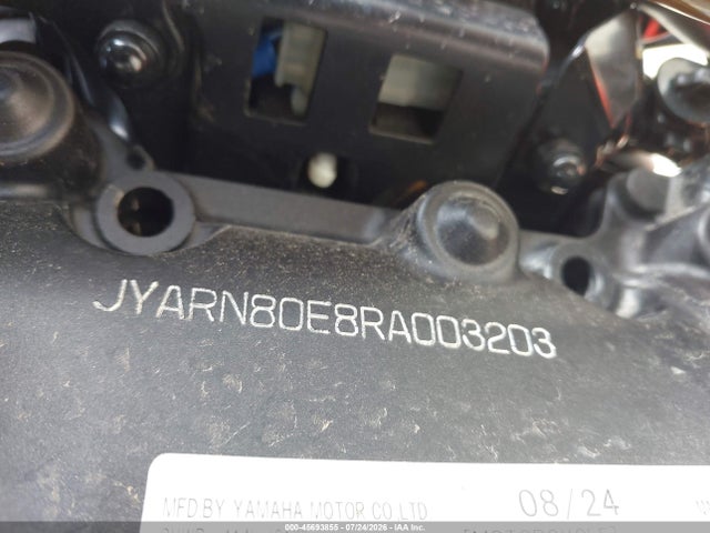 45693855 :رقم المزاد ، JYARN80E8RA003203 vin ، 2024 Yamaha Mtm890 مزاد بيع