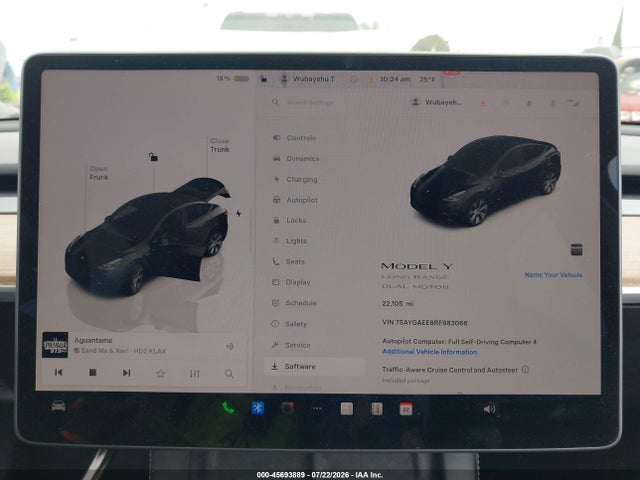 45693889 :رقم المزاد ، 7SAYGAEE8RF983066 vin ، 2024 Tesla Model Y Long Range Dual Motor All-wheel Drive مزاد بيع