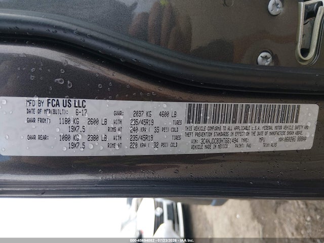 Продажа на аукционе авто 2017 Jeep New Compass Limited 4x4, vin: 3C4NJDCB3HT661494, номер лота: 45694082
