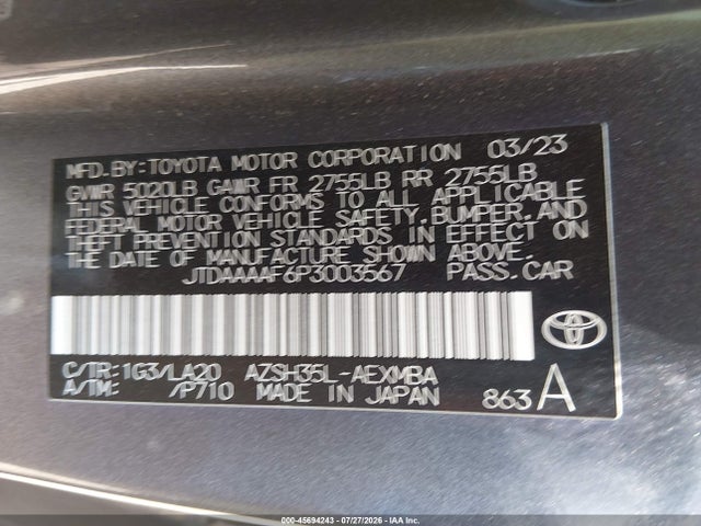 Toyota Crown Limited 2023 JTDAAAAF6P3003567 Image 9