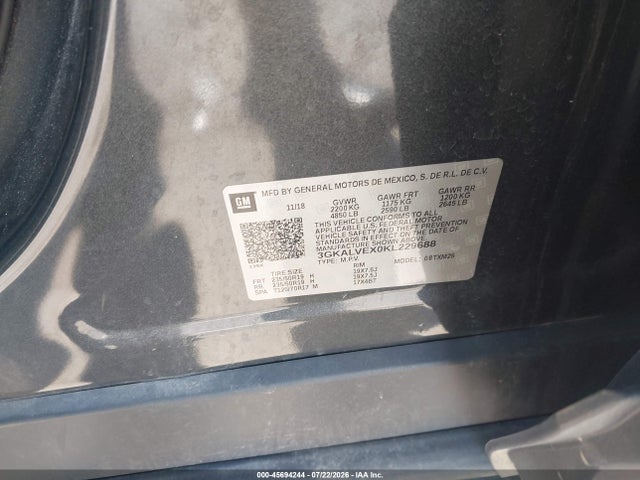 GMC Terrain Slt 2019 3GKALVEX0KL229688 Image 9