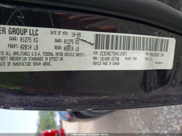2010 Chrysler 300c Hemi მანქანა იყიდება აუქციონზე, vin: 2C3CA6CT5AH114371, აუქციონის ნომერი: 45694265