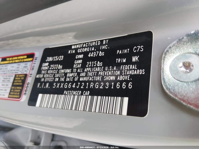 Продаж на аукціоні авто 2024 Kia K5 Gt-line, vin: 5XXG64J21RG231666, номер лоту: 45694431