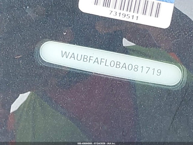 45694568 :رقم المزاد ، WAUBFAFL0BA081719 vin ، 2011 Audi A4 2.0t Premium مزاد بيع